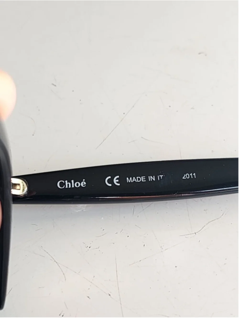 Chloé Black Square Oversized CE766S Sunglasses with Gold‎ Accents 56 mm #26